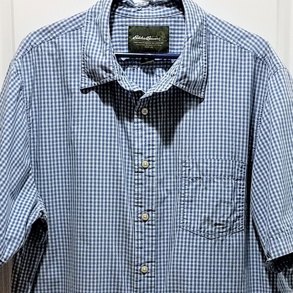 *SOLD*  Eddie Bauer Striped Button-down Shirt - Picture 7 of 7